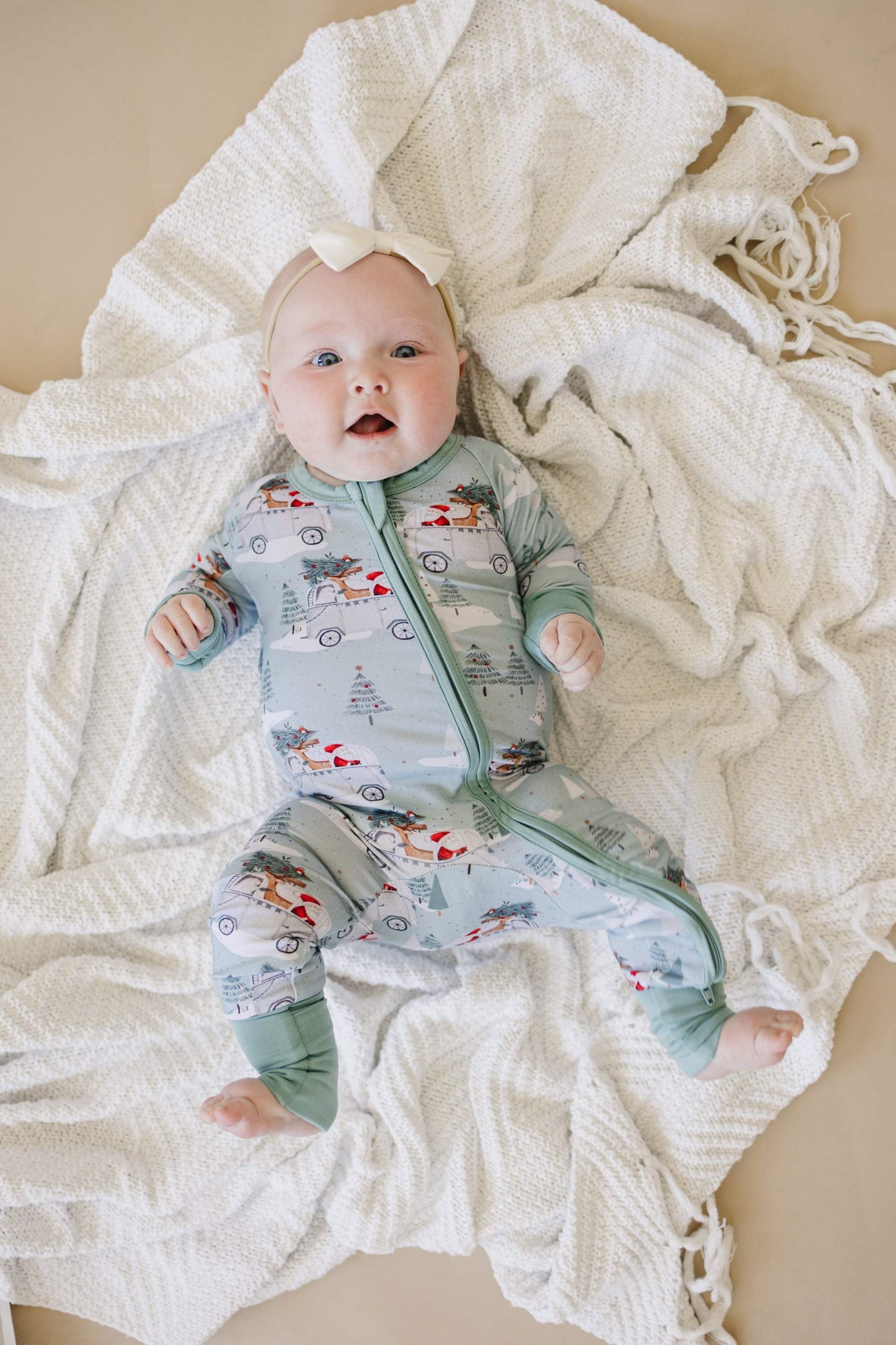 Cruisin' to Christmas Bamboo Zippy Romper