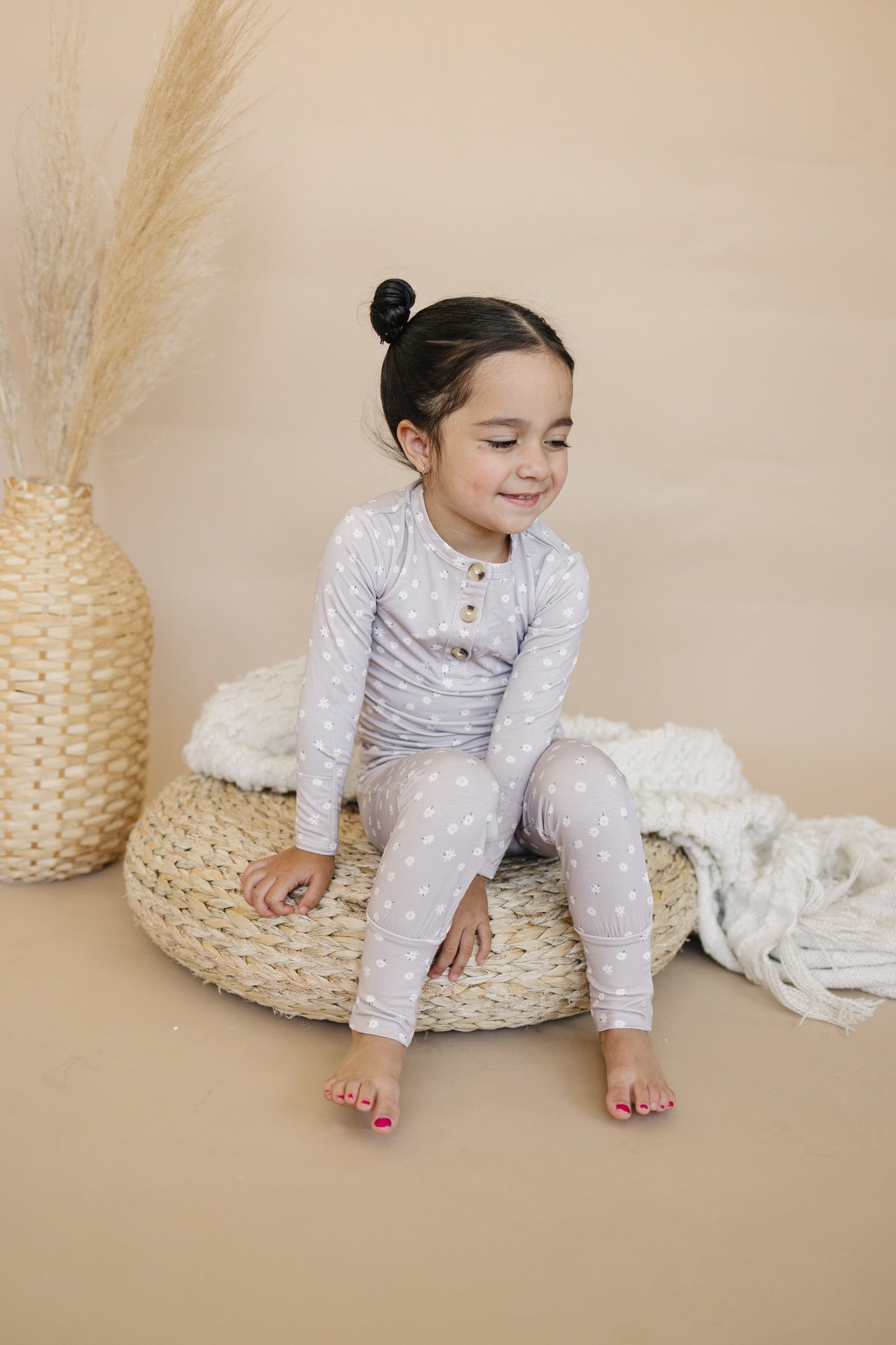 Oopsie Daisy 2pc Henley Bamboo Pajamas - Sizes Newborn & Up!