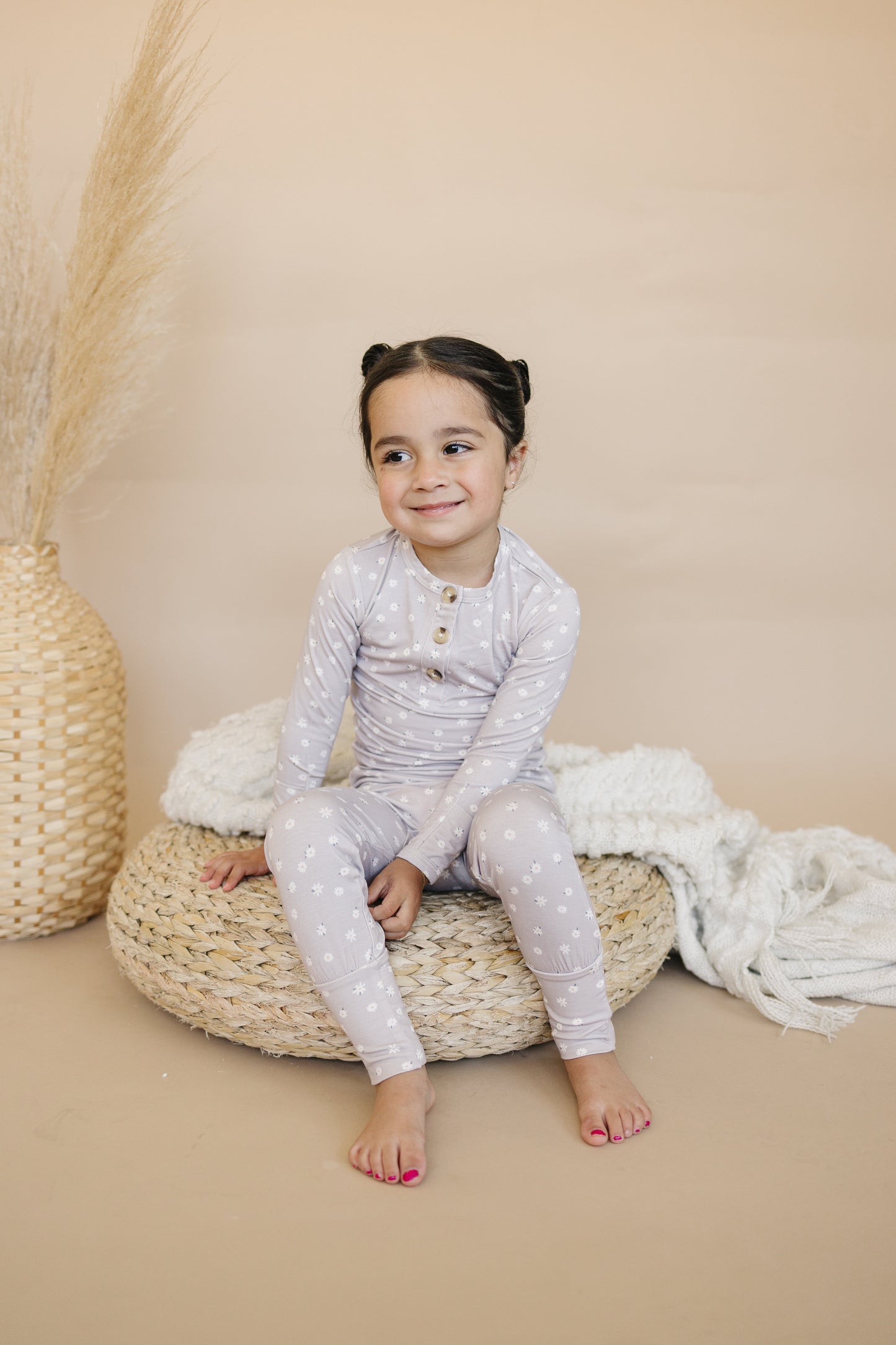 Oopsie Daisy 2pc Henley Bamboo Pajamas - Sizes Newborn & Up!