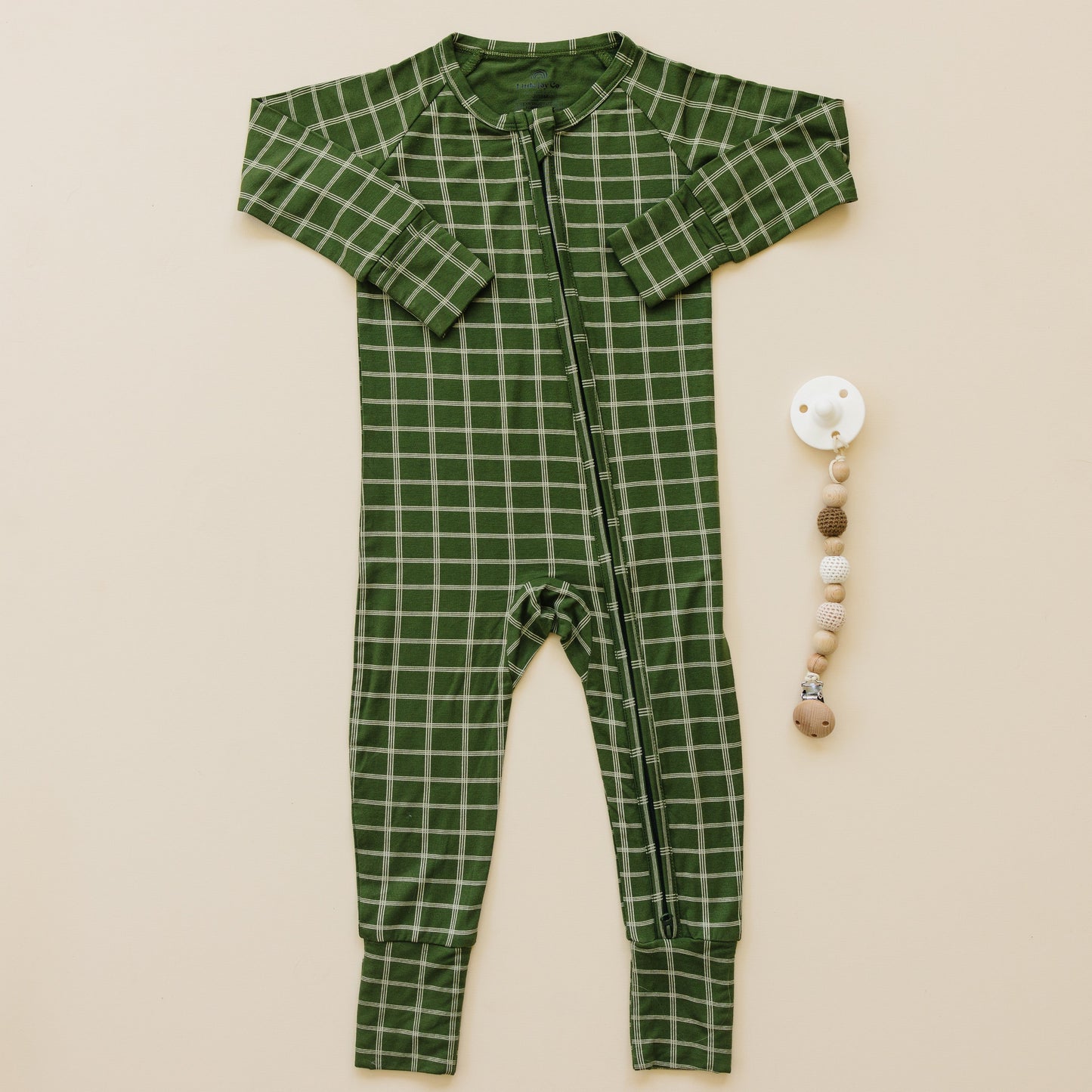 All Spruced Up Bamboo Zippy Romper - Newborn & 0/3m left