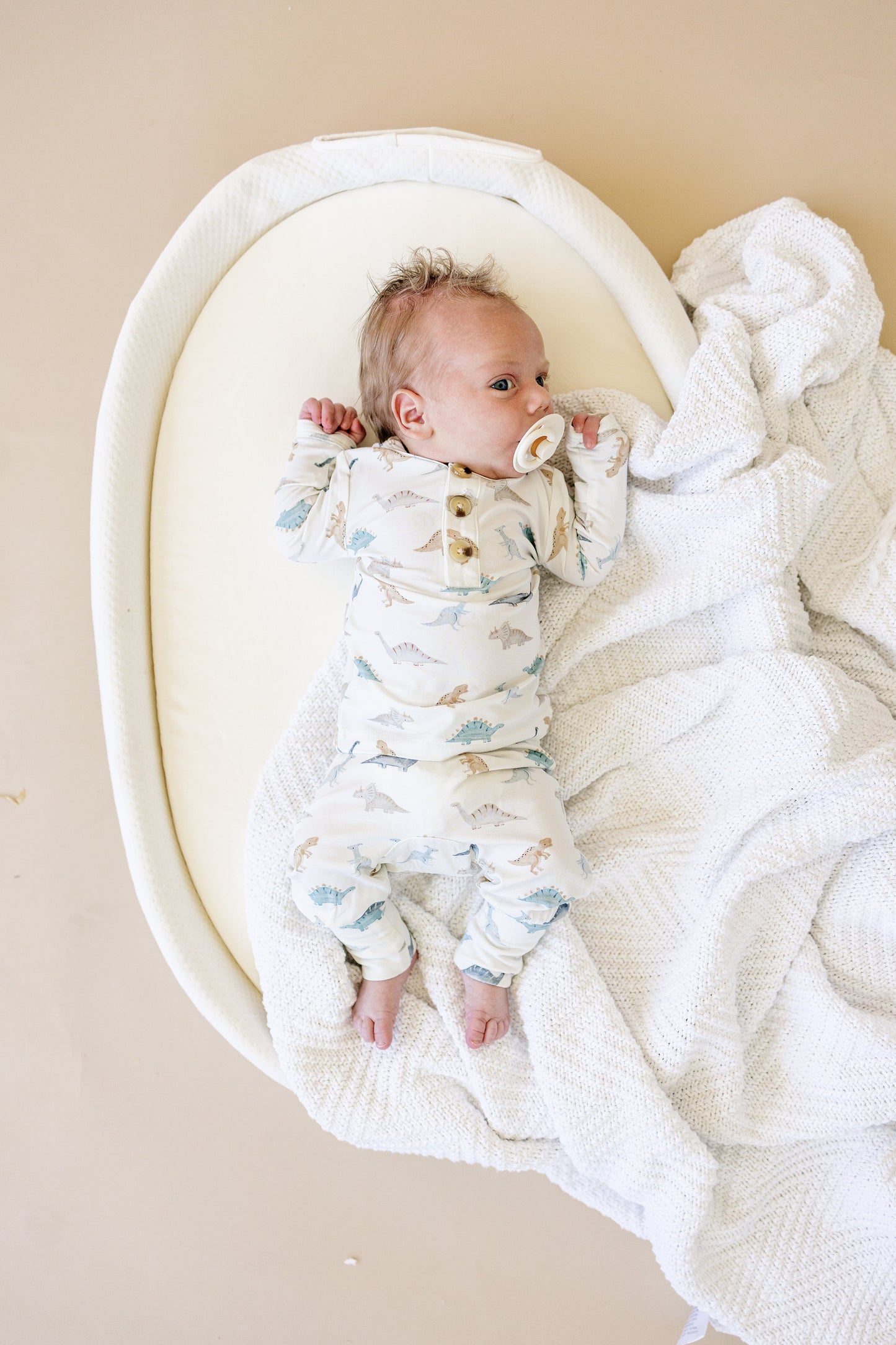Snugglesaurus 2pc Henley Bamboo Pajamas - Sizes Newborn & Up!
