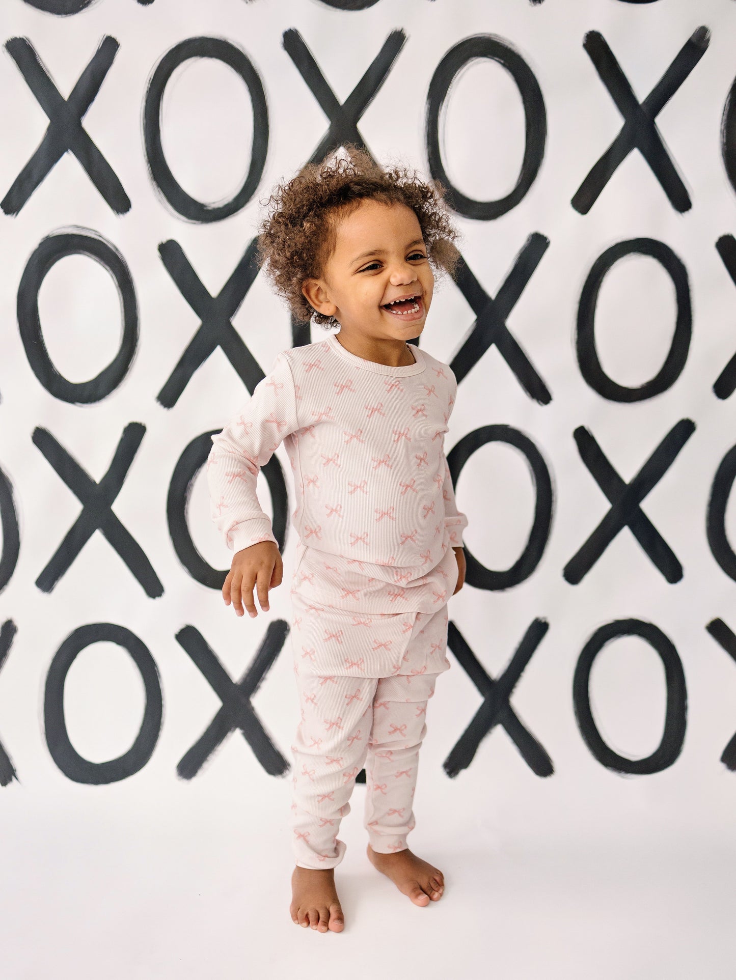 Blushing Bows 2pc Bamboo Pajamas