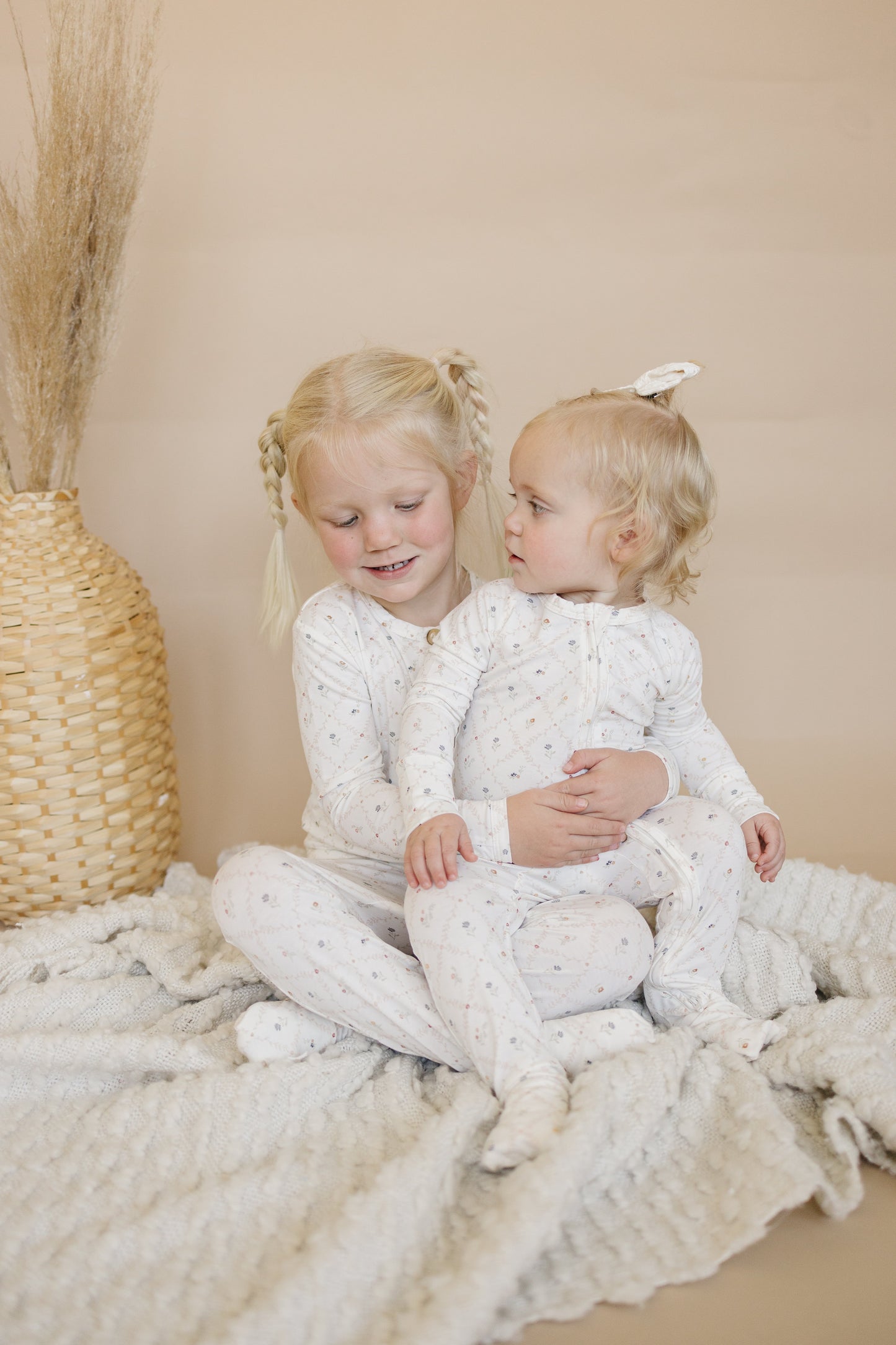 Vintage Blooms Bamboo Zippy Pajamas