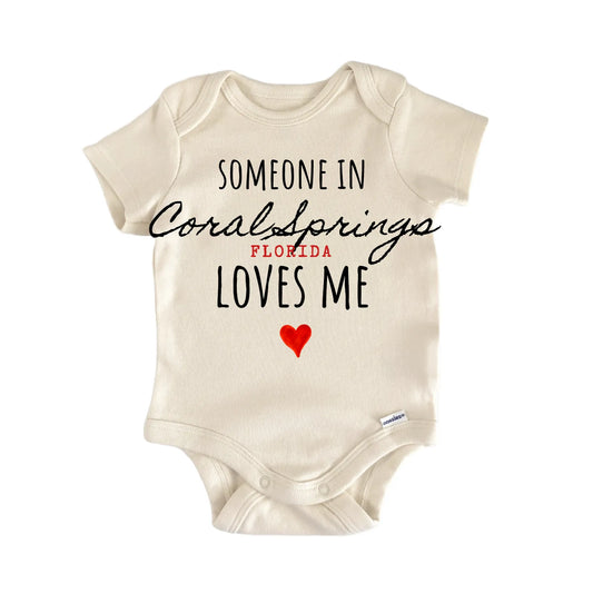 Coral Springs Florida Baby Gift Baby Bodysuit