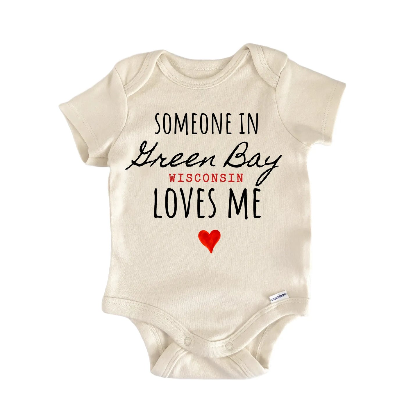 Green Bay Wisconsin Baby Gift Baby Bodysuit
