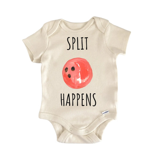 Split Happens Bowling Bowler Infant Gift Baby Bodysuit