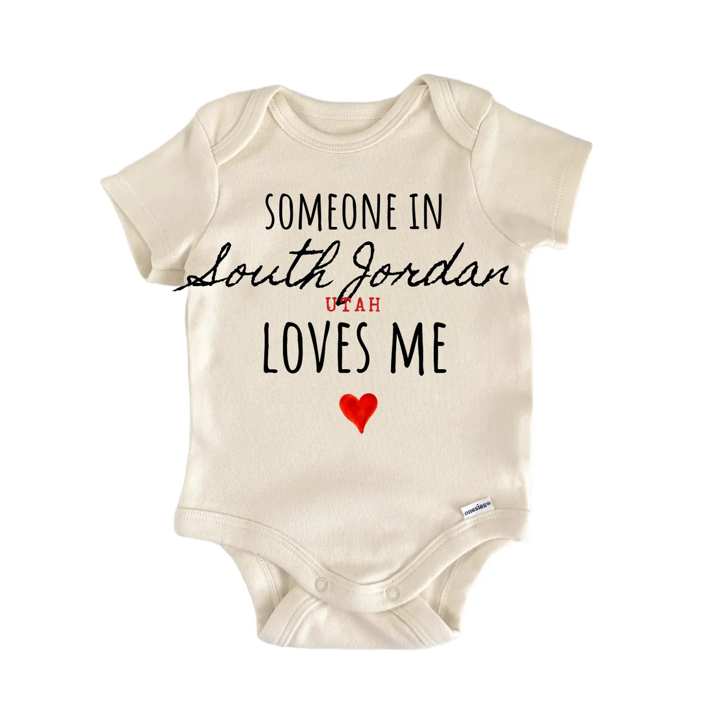South Jordan Utah Baby Gift Baby Bodysuit