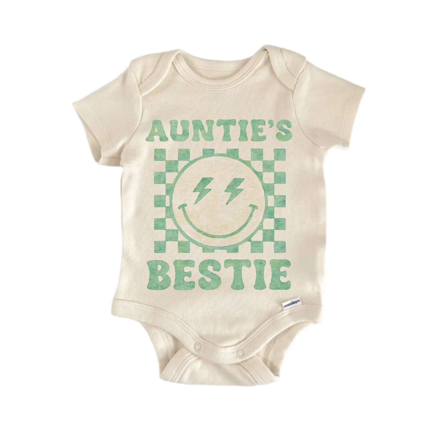 Auntie Bestie Hippi Retro Newborn Baby Onesie® Onesie®