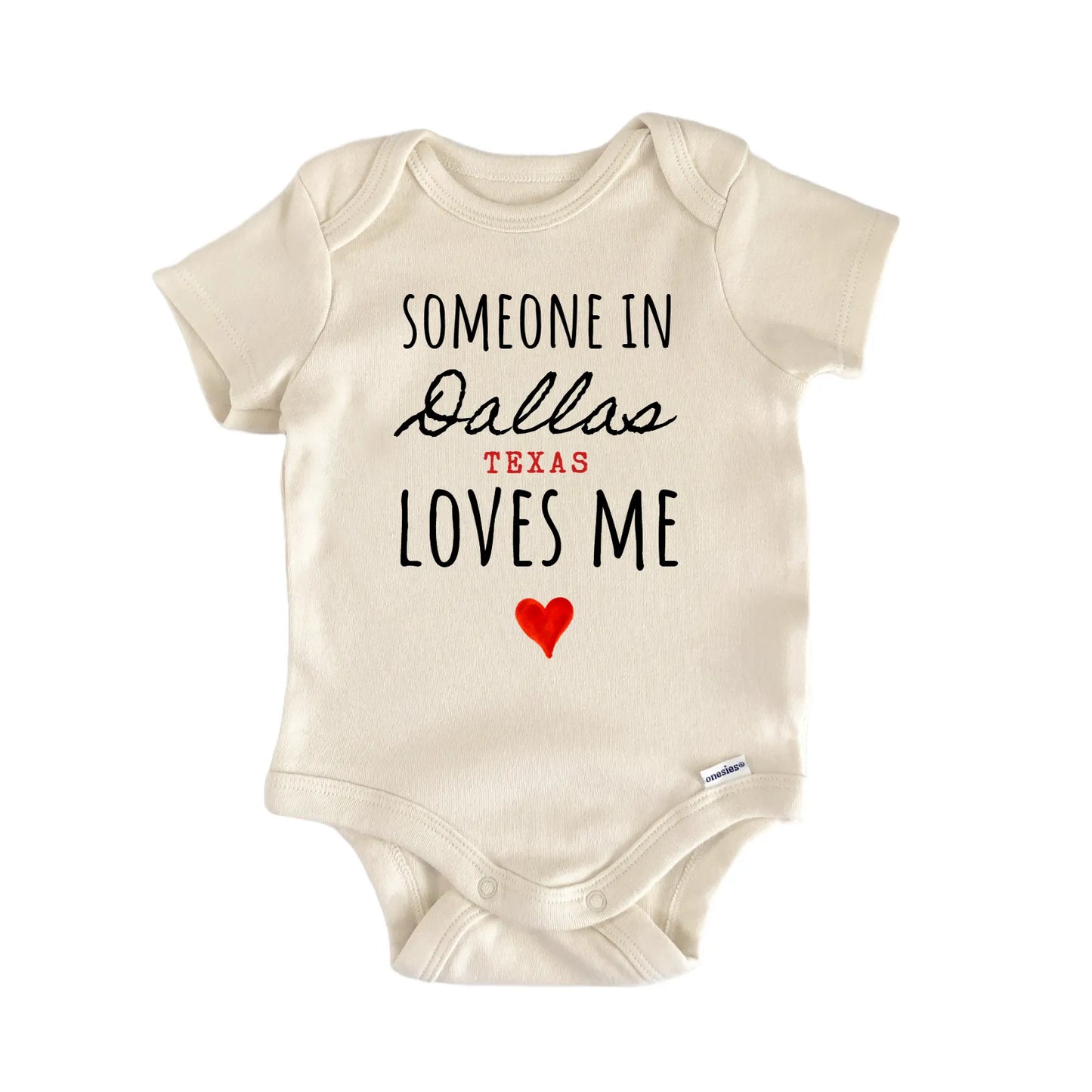 Dallas Texas Baby Gift Baby Bodysuit