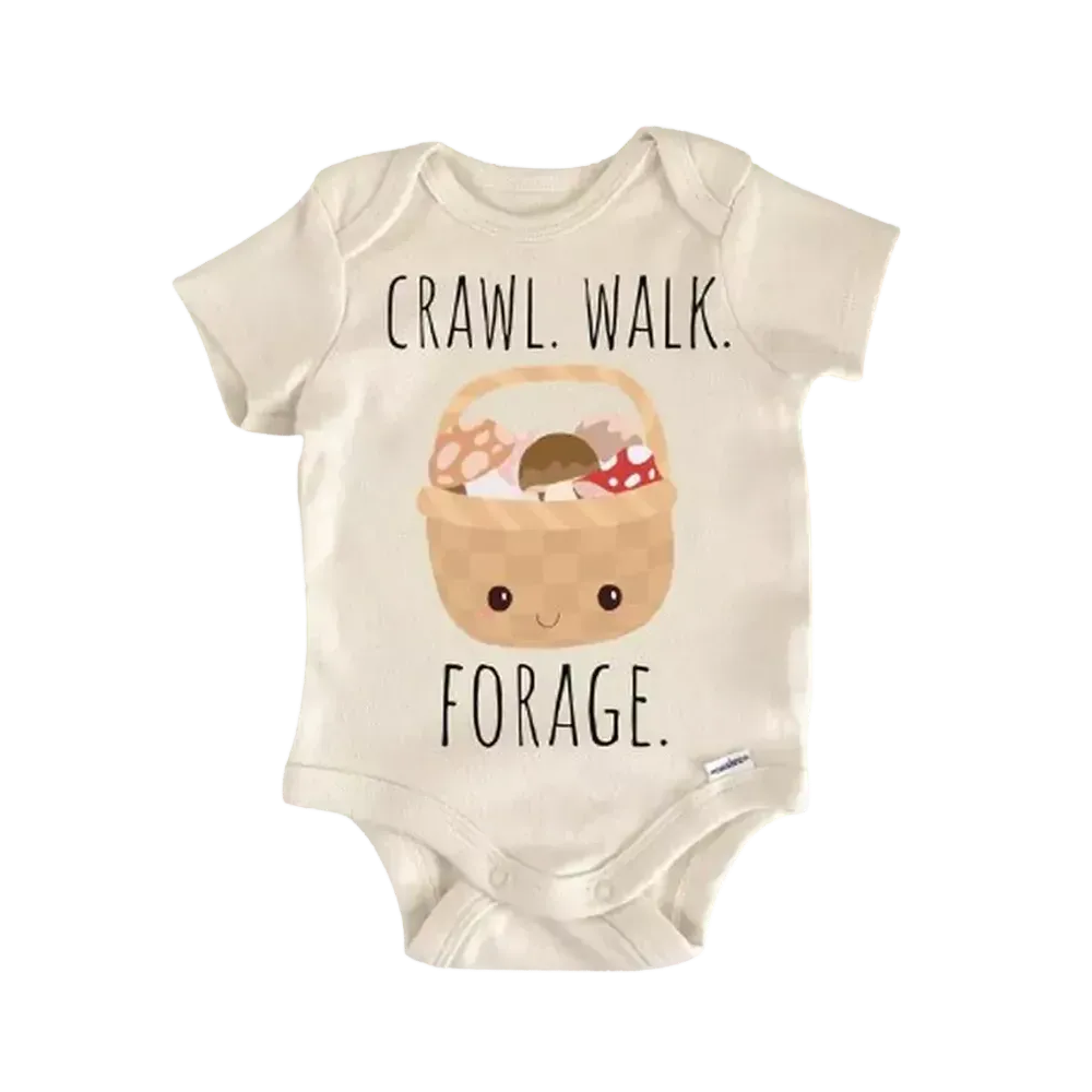 Mushroom Forage Foraging Newborn Baby Onesie® Onesie®