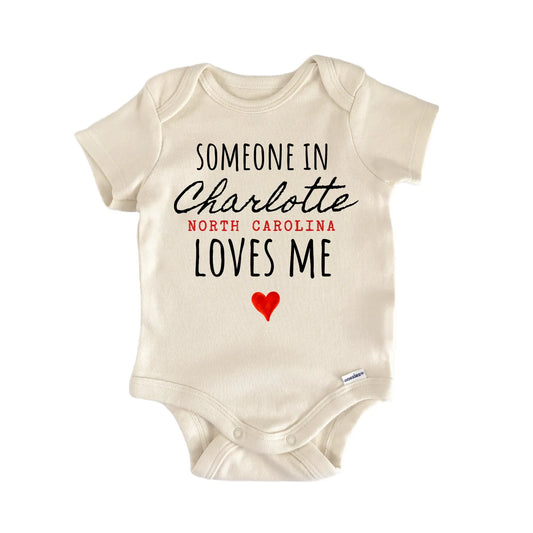 Charlotte North Carolina Baby Gift Baby Bodysuit