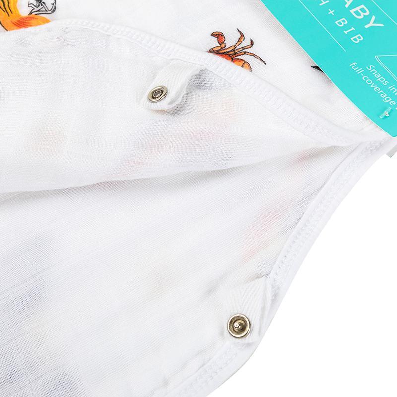 Gift Set: Maryland Baby Muslin Swaddle Blanket and Burp Cloth/Bib Combo