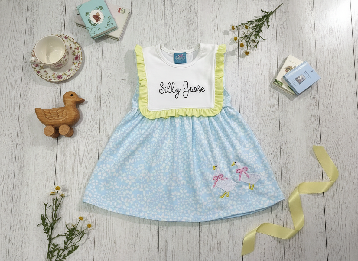 Silly goose cotton dress