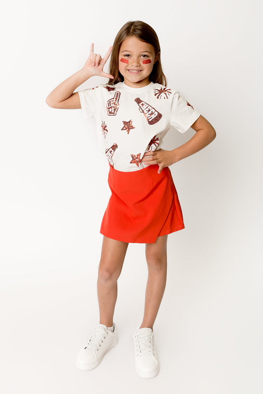 Burnt Orange Cheer Kid Shirt