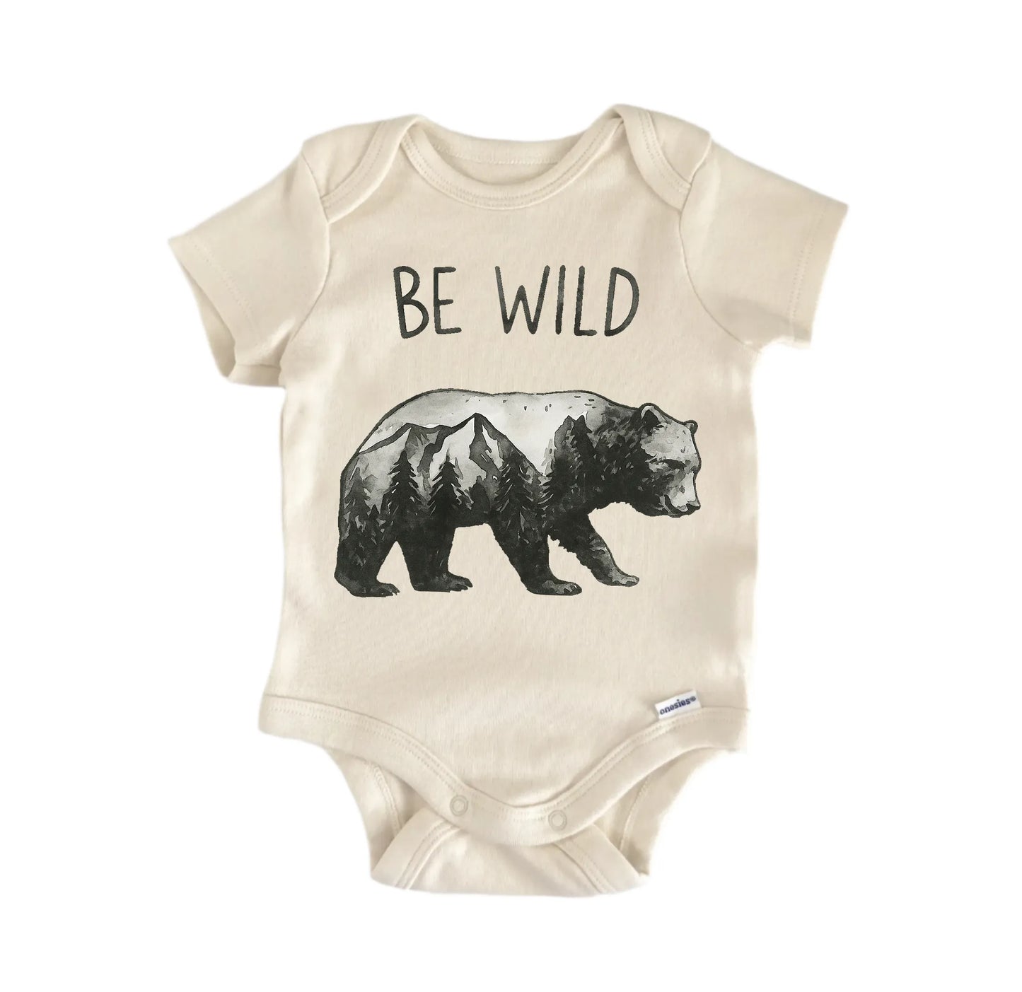 Be Wild Bear Newborn Baby Onesie® Onesie®