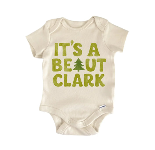 Beaut Clark Christmas Tree Movie Newborn Baby Onesie®