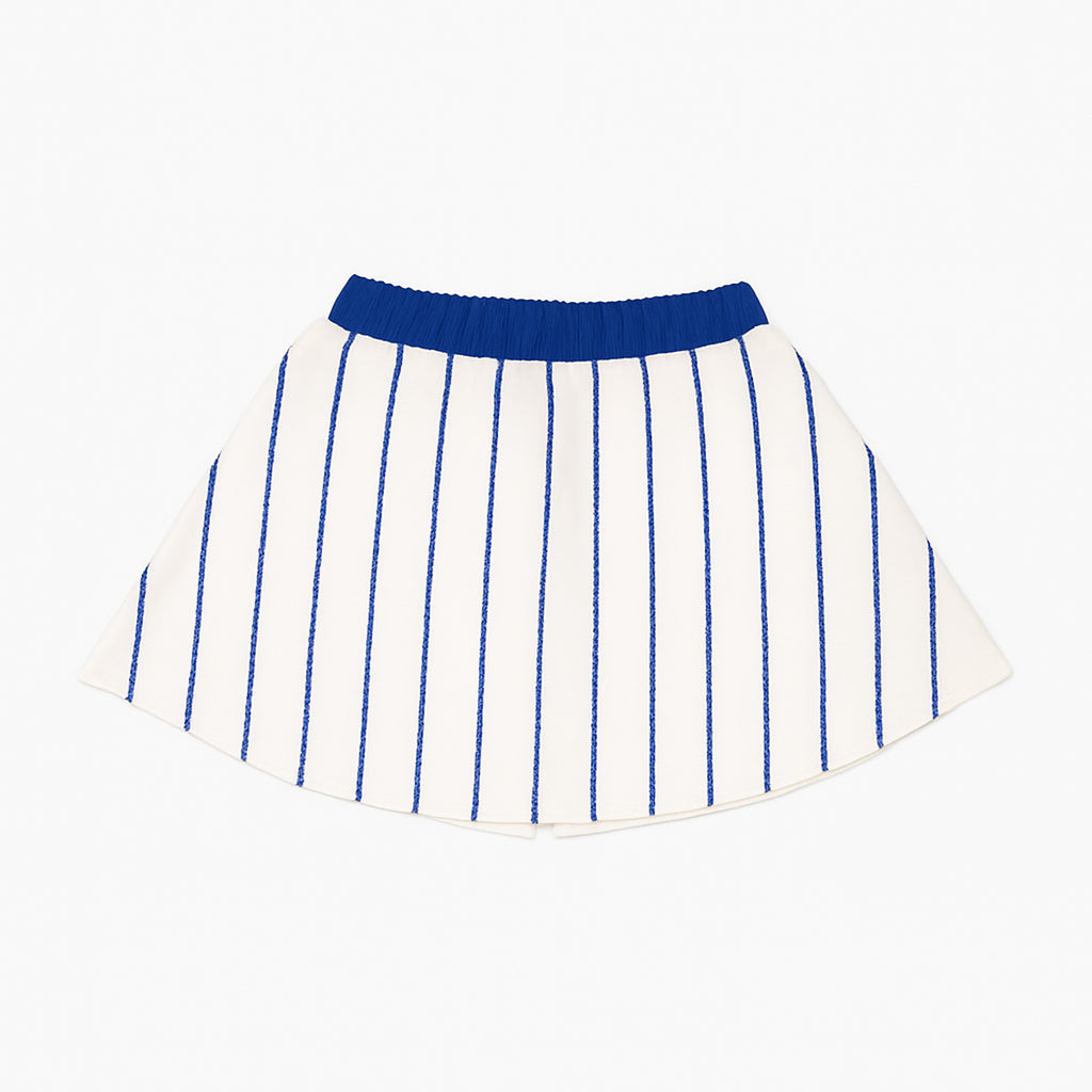 Baseball Royal Blue Striped Skort