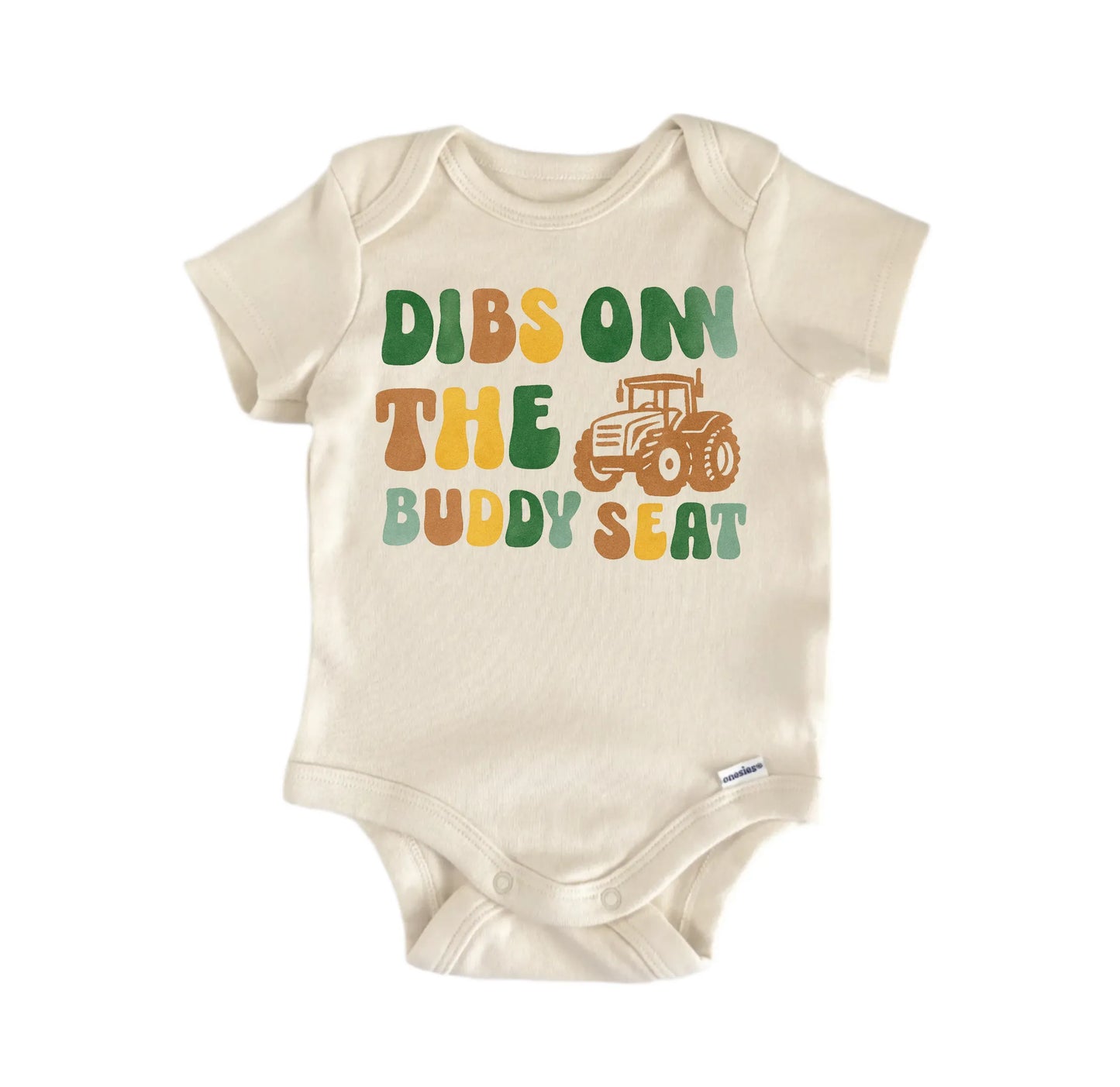 Buddy Seat Farm Tractor Newborn Baby Onesie® Onesie®