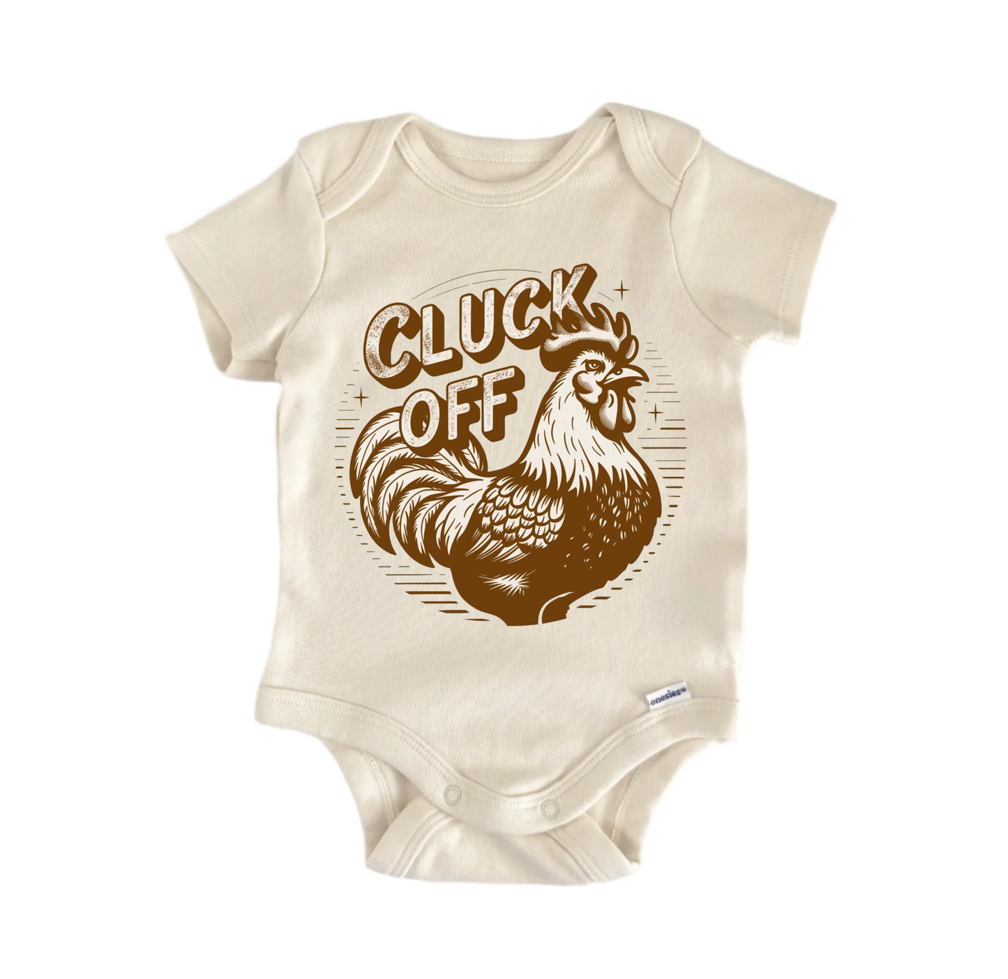 Cluck Off Chicken Retro Newborn Baby Onesie® Onesie®