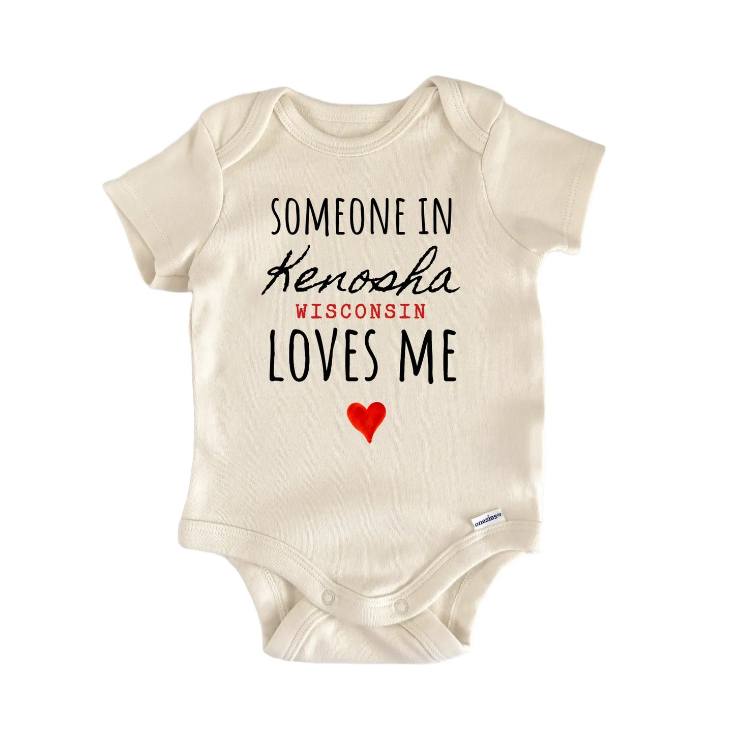 Kenosha Wisconsin Baby Gift Baby Bodysuit