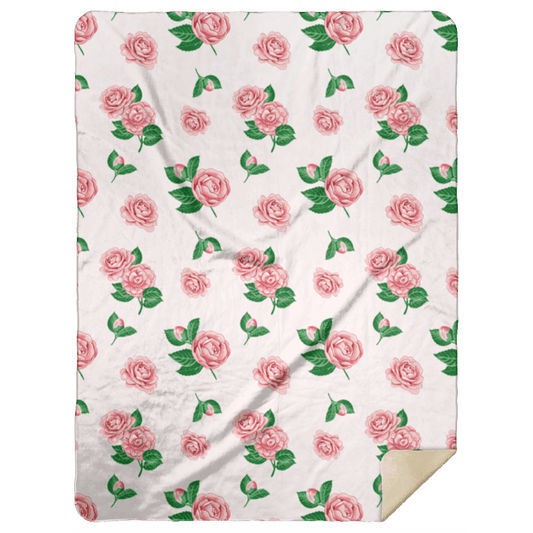 Camellia Plush Throw Blanket 60x80