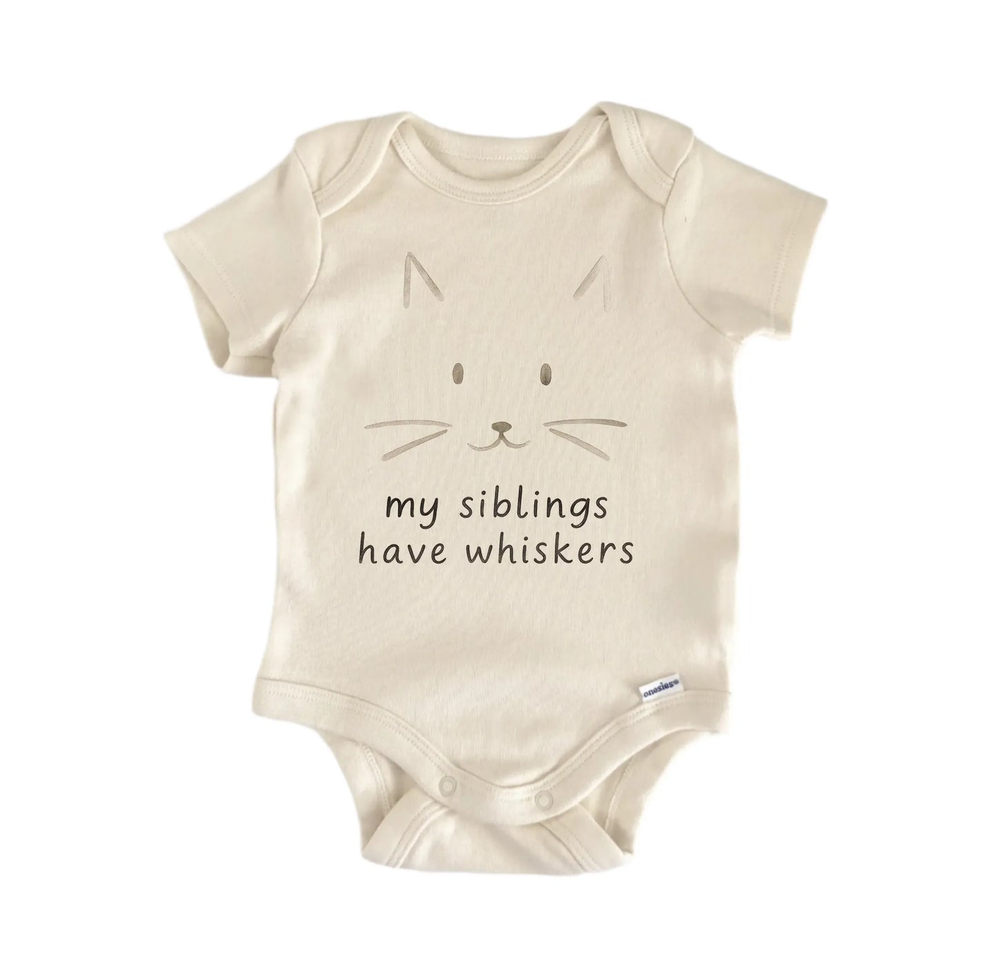 Cat Whiskers Siblings Newborn Baby Onesie® Onesie®