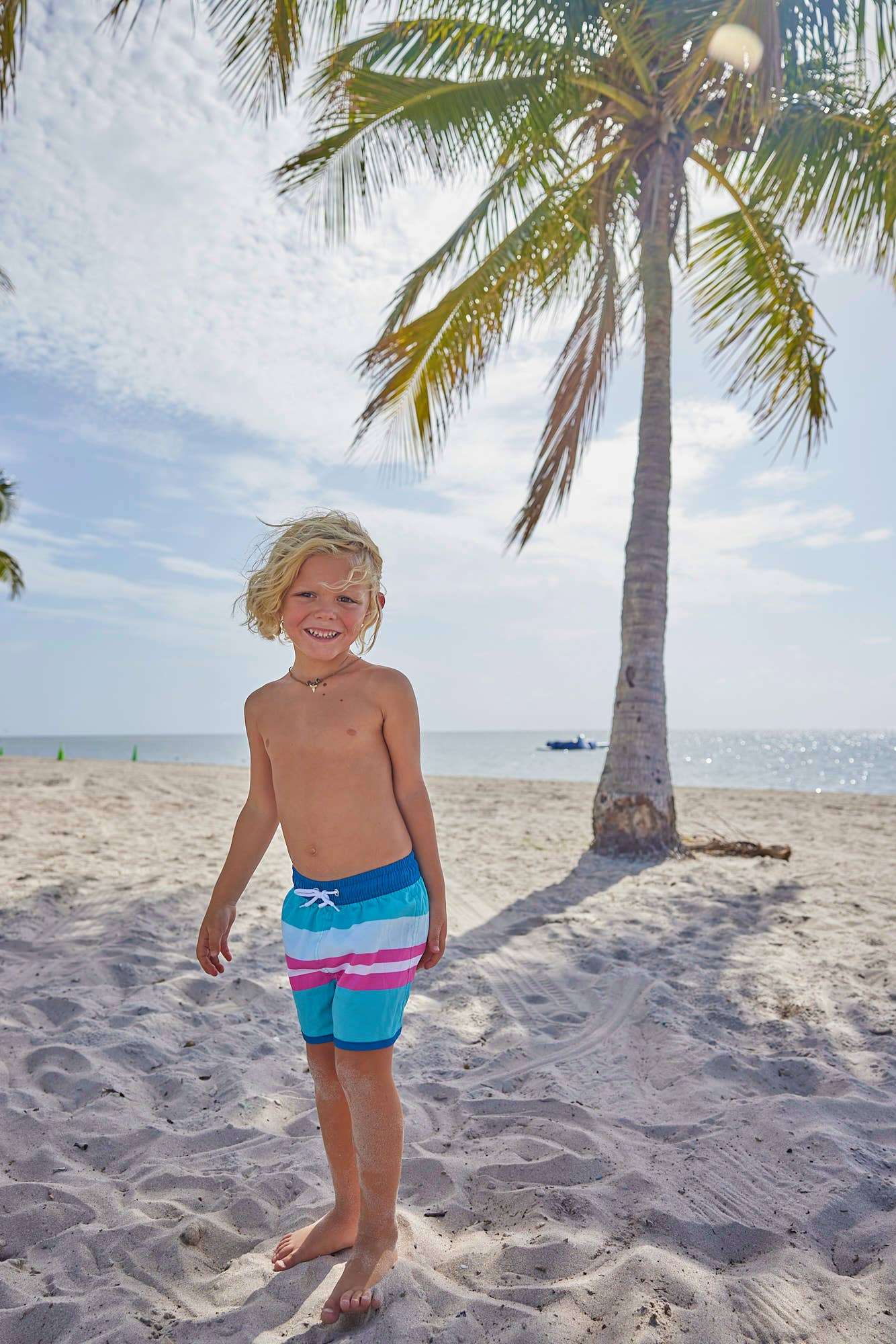 Blueberry Bay - La Palme Youth Trunks