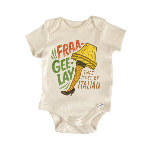 Christmas Movie Italian Leg Lamp Movie Newborn Baby Onesie®