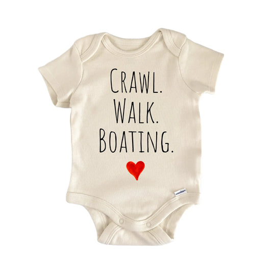 Crawl Walk Boating Newborn Baby Onesie®