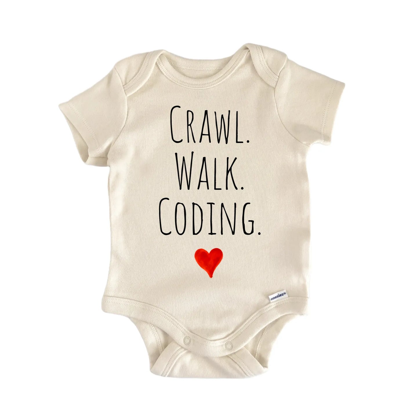 Crawl Walk Coding Newborn Baby Onesie® Onesie®