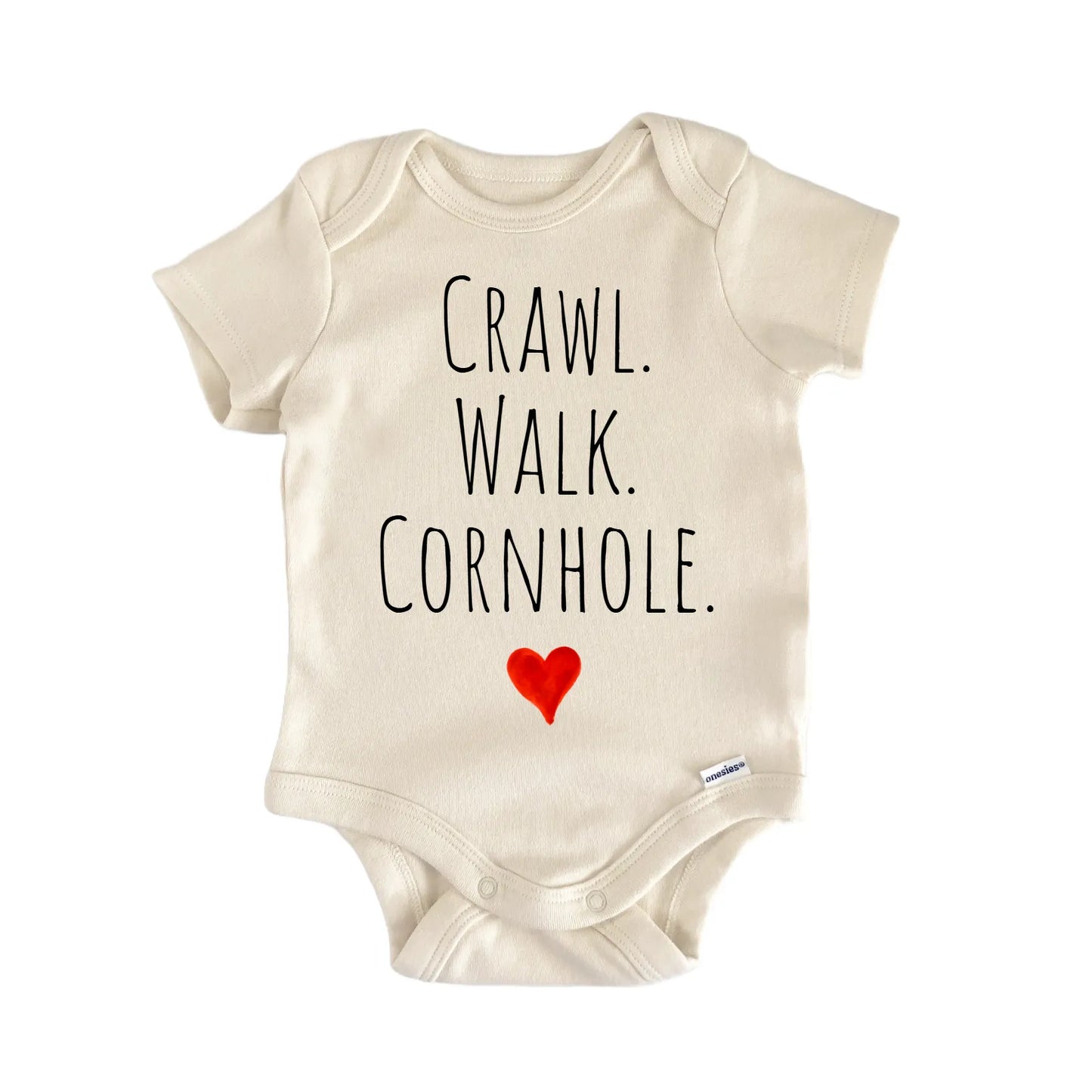 Crawl Walk Cornhole Newborn Baby Onesie® Onesie®