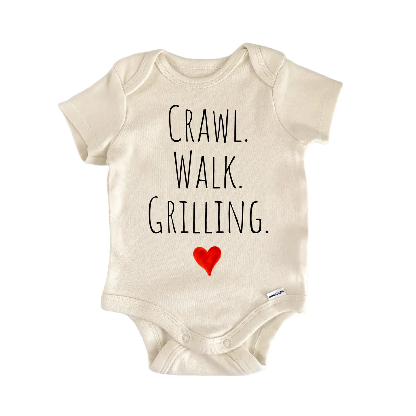 Crawl Walk Grilling Newborn Baby Onesie® Onesie®