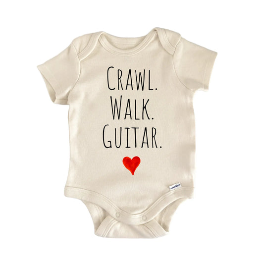 Crawl Walk Guitar Newborn Baby Onesie®