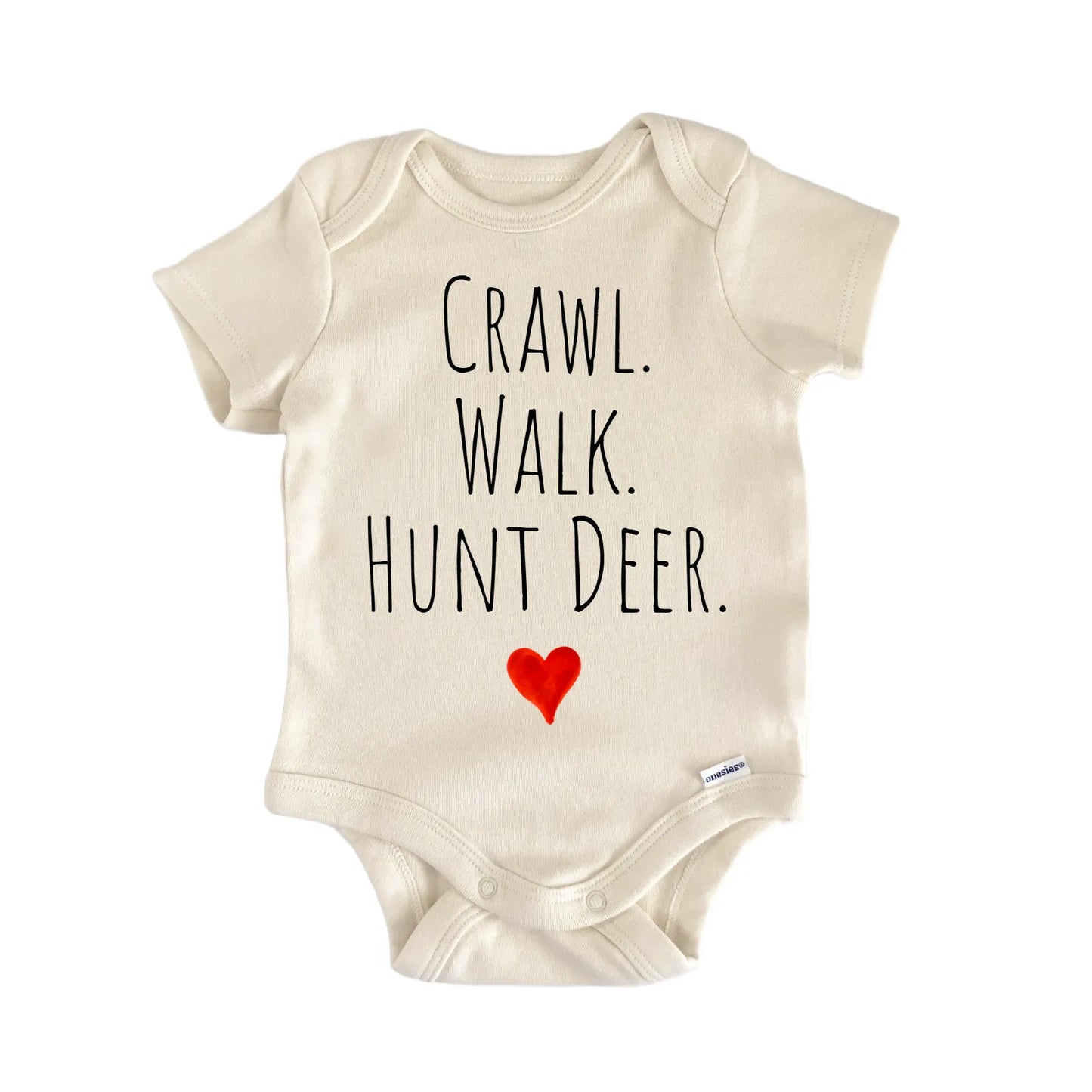 Crawl Walk Hunt Deer Newborn Baby Onesie® Onesie®