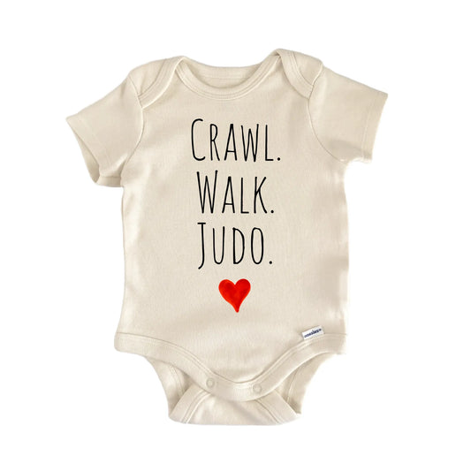 Crawl Walk Judo Newborn Baby Onesie®