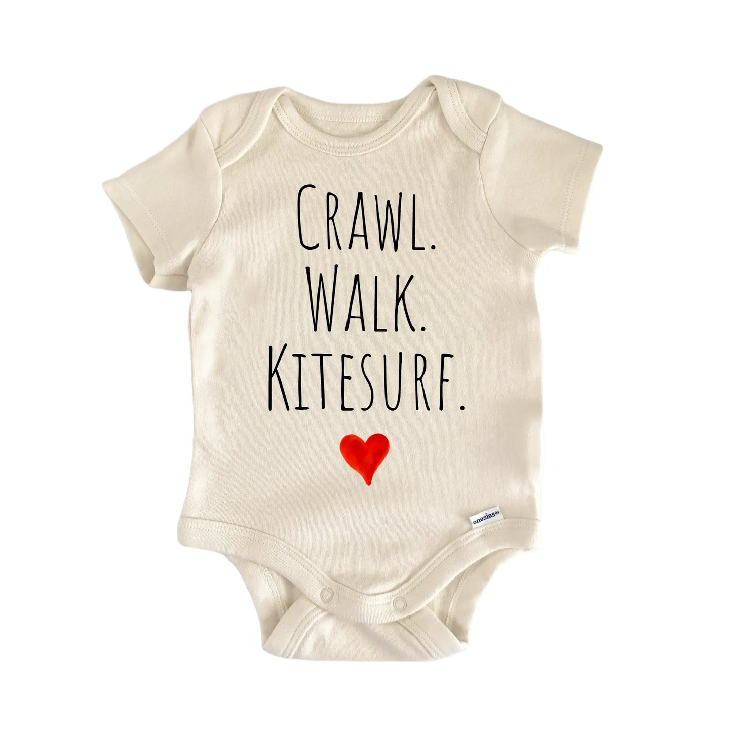 Crawl Walk Kitesurf Newborn Baby Onesie® Onesie®