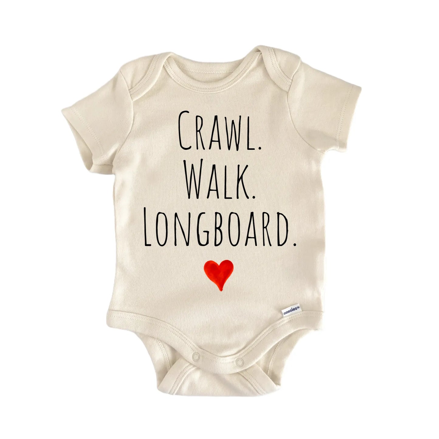 Crawl Walk Longboard Newborn Baby Onesie® Onesie®