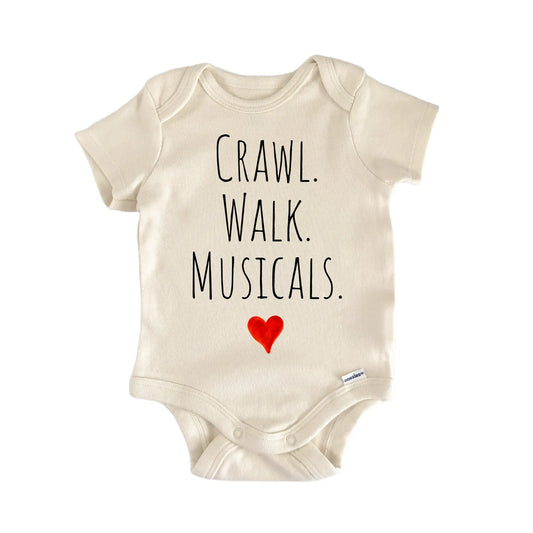 Crawl Walk Musicals Newborn Baby Onesie®