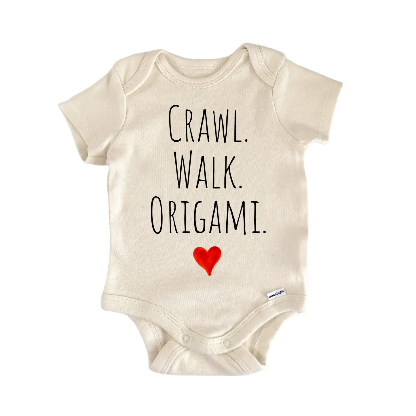 Crawl Walk Origami Newborn Baby Onesie® Onesie®