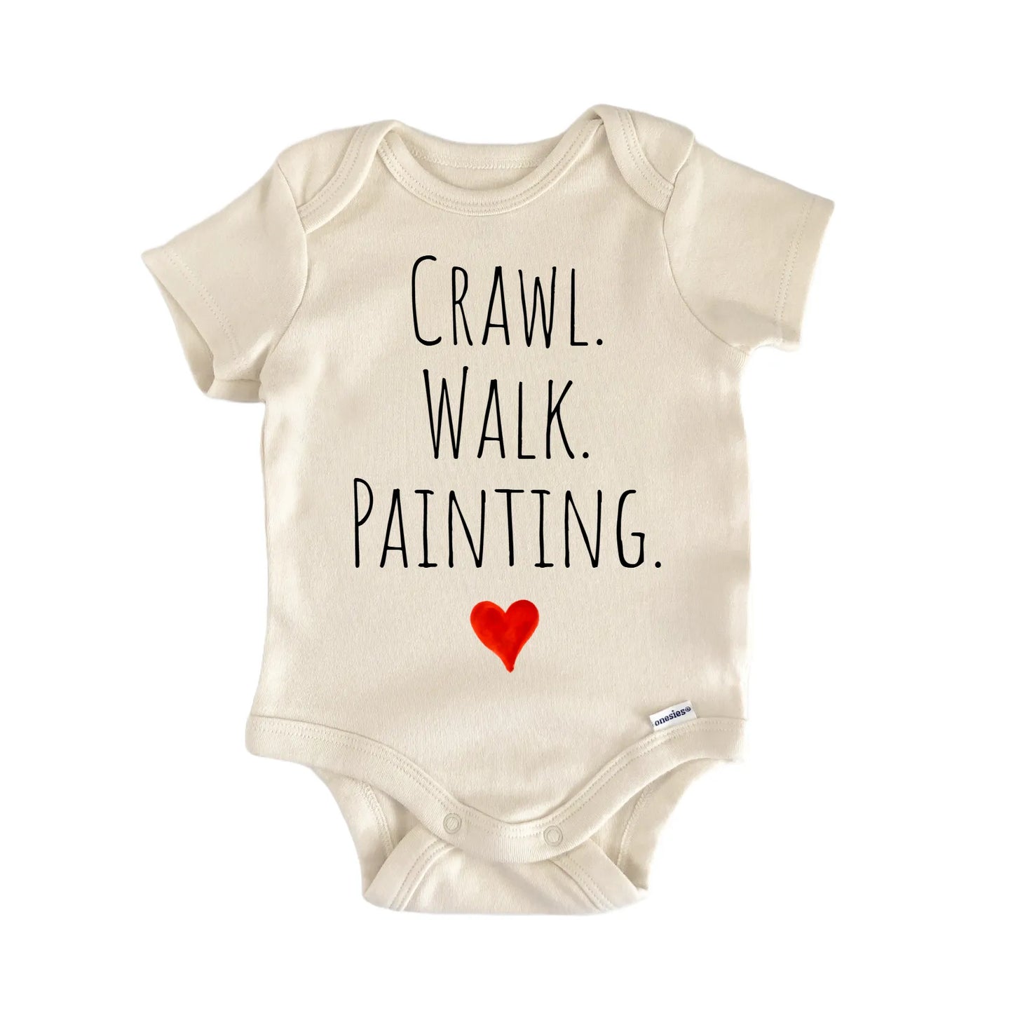Crawl Walk Painting Newborn Baby Onesie® Onesie®