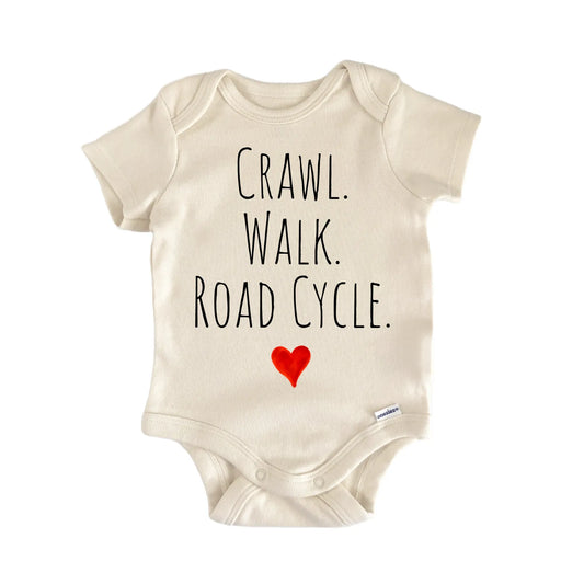 Crawl Walk Road Cycle Newborn Baby Onesie®