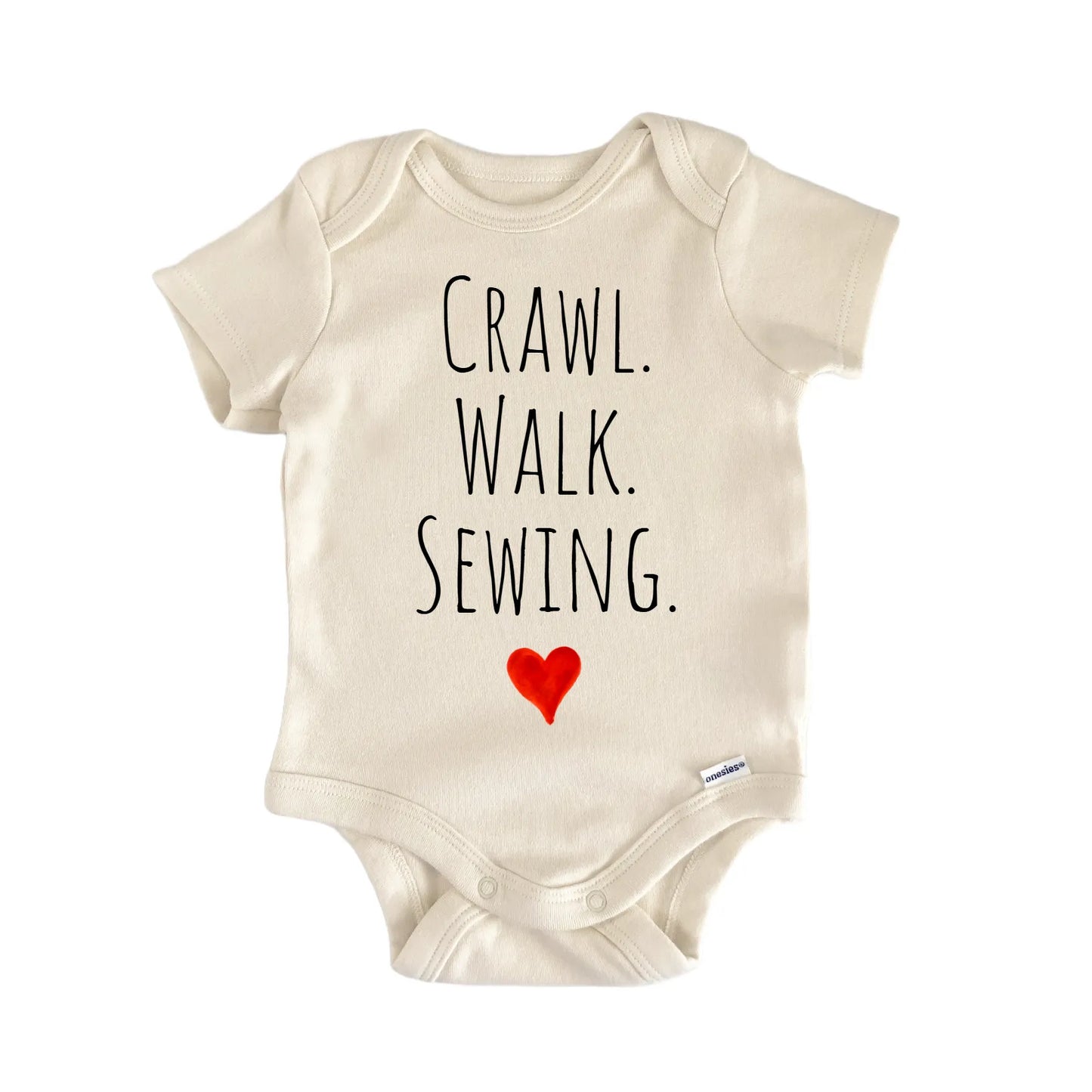 Crawl Walk Sewing Newborn Baby Onesie® Onesie®