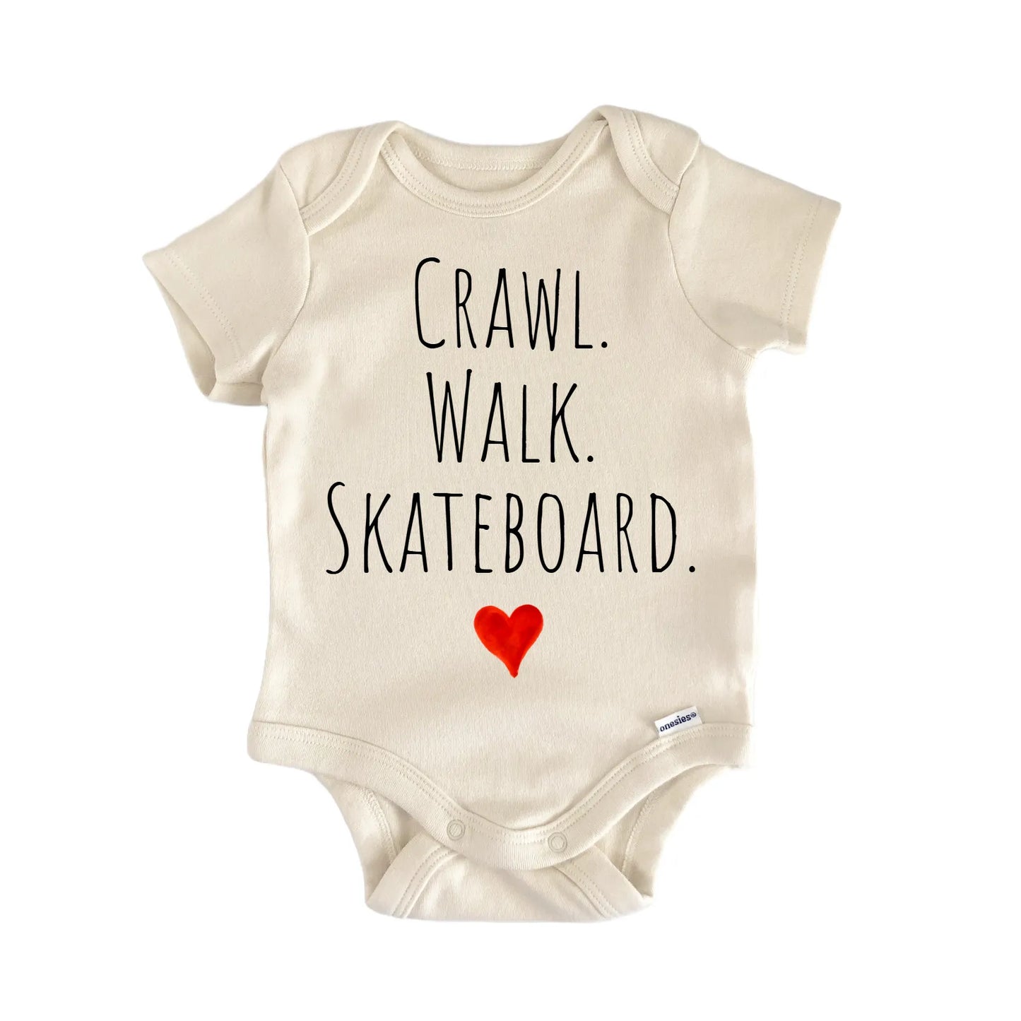 Crawl Walk Skateboard Newborn Baby Onesie® Onesie®