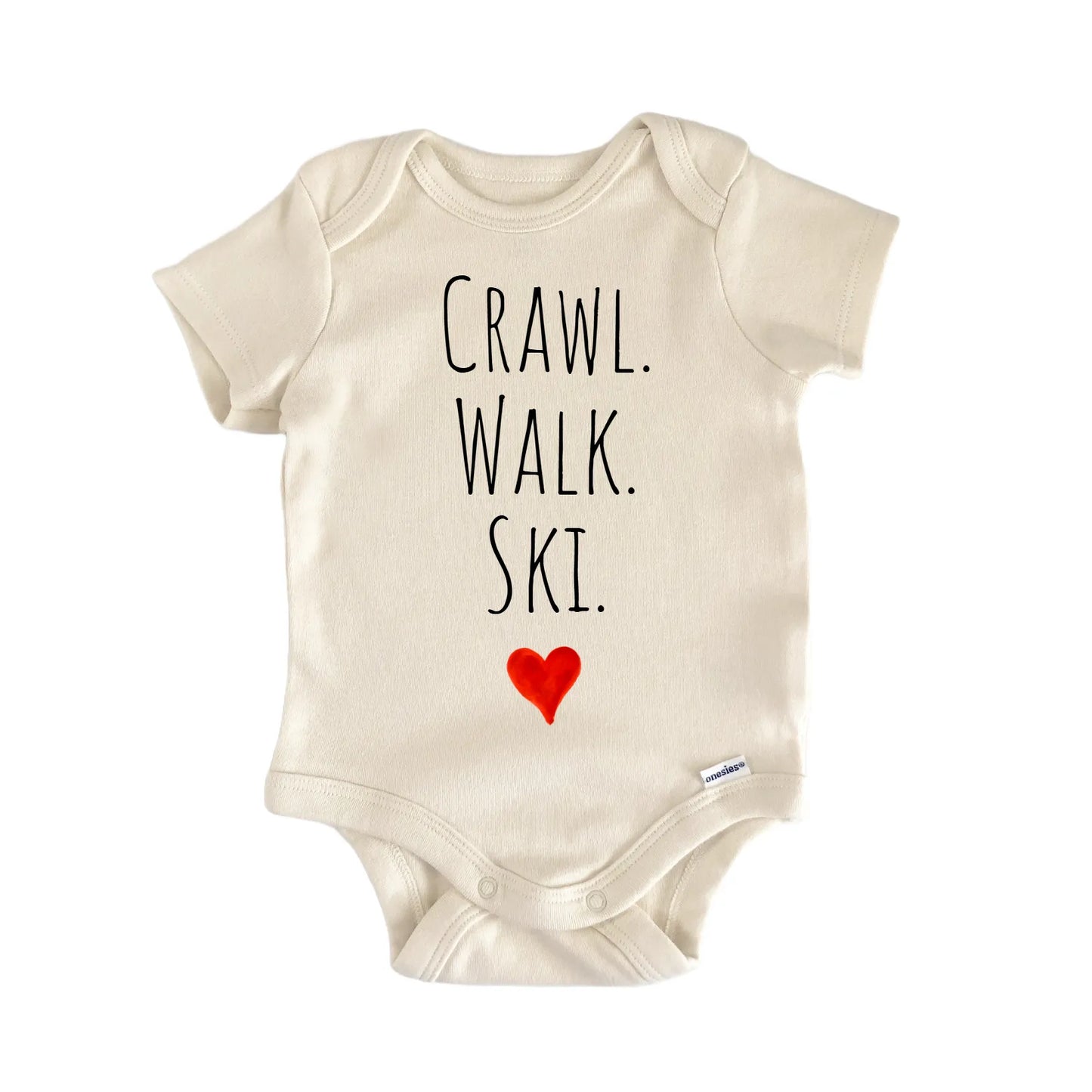 Crawl Walk Ski Newborn Baby Onesie® Onesie®