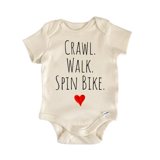Crawl Walk Spin Bike Newborn Baby Onesie®