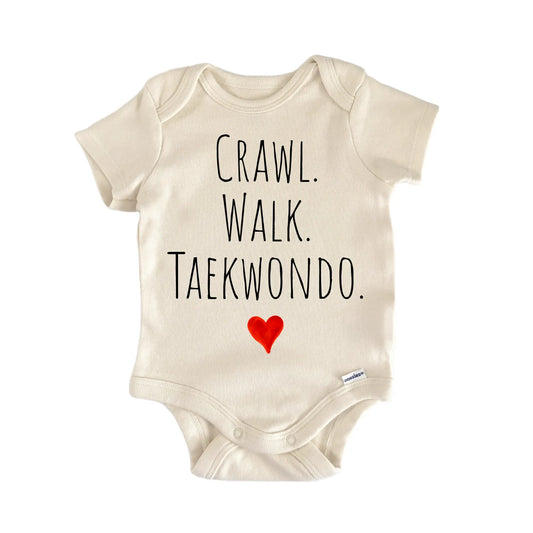 Crawl Walk Taekwondo Newborn Baby Onesie®