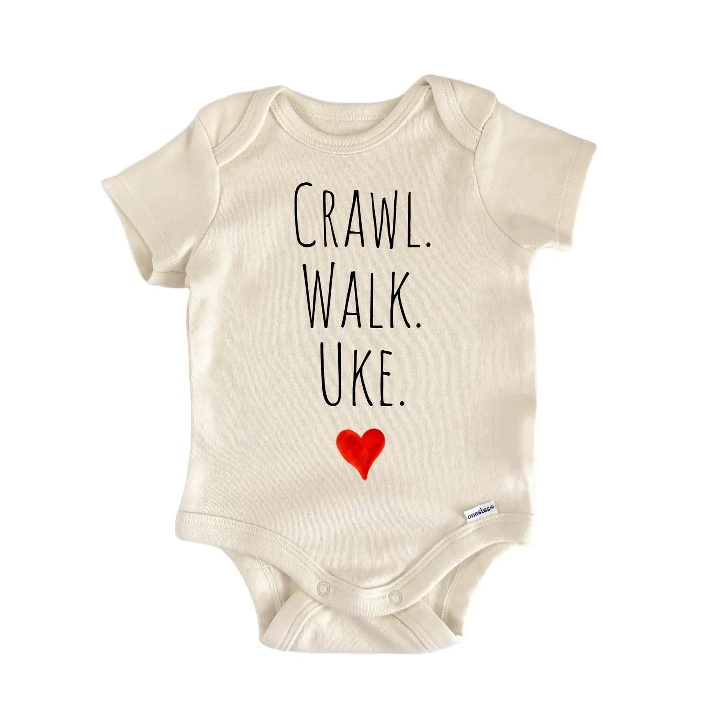Crawl Walk Uke Newborn Baby Onesie® Onesie®