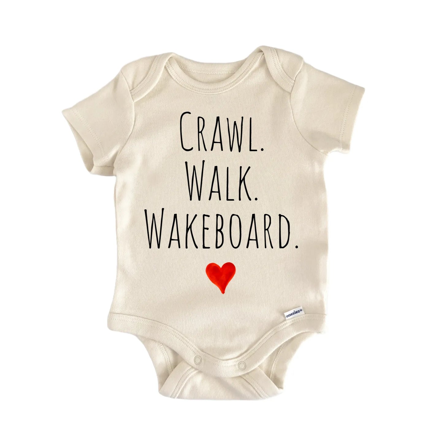 Crawl Walk Wakeboard Newborn Baby Onesie® Onesie®