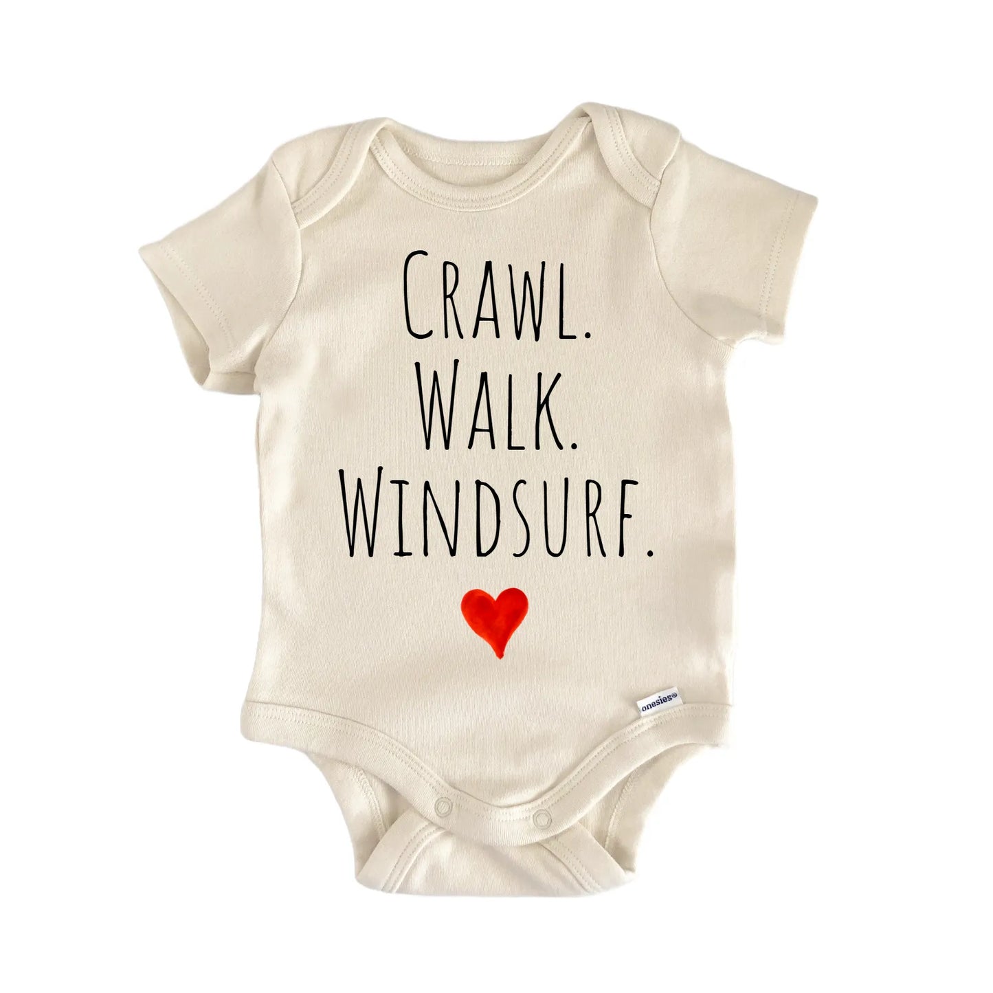 Crawl Walk Windsurf Newborn Baby Onesie® Onesie®