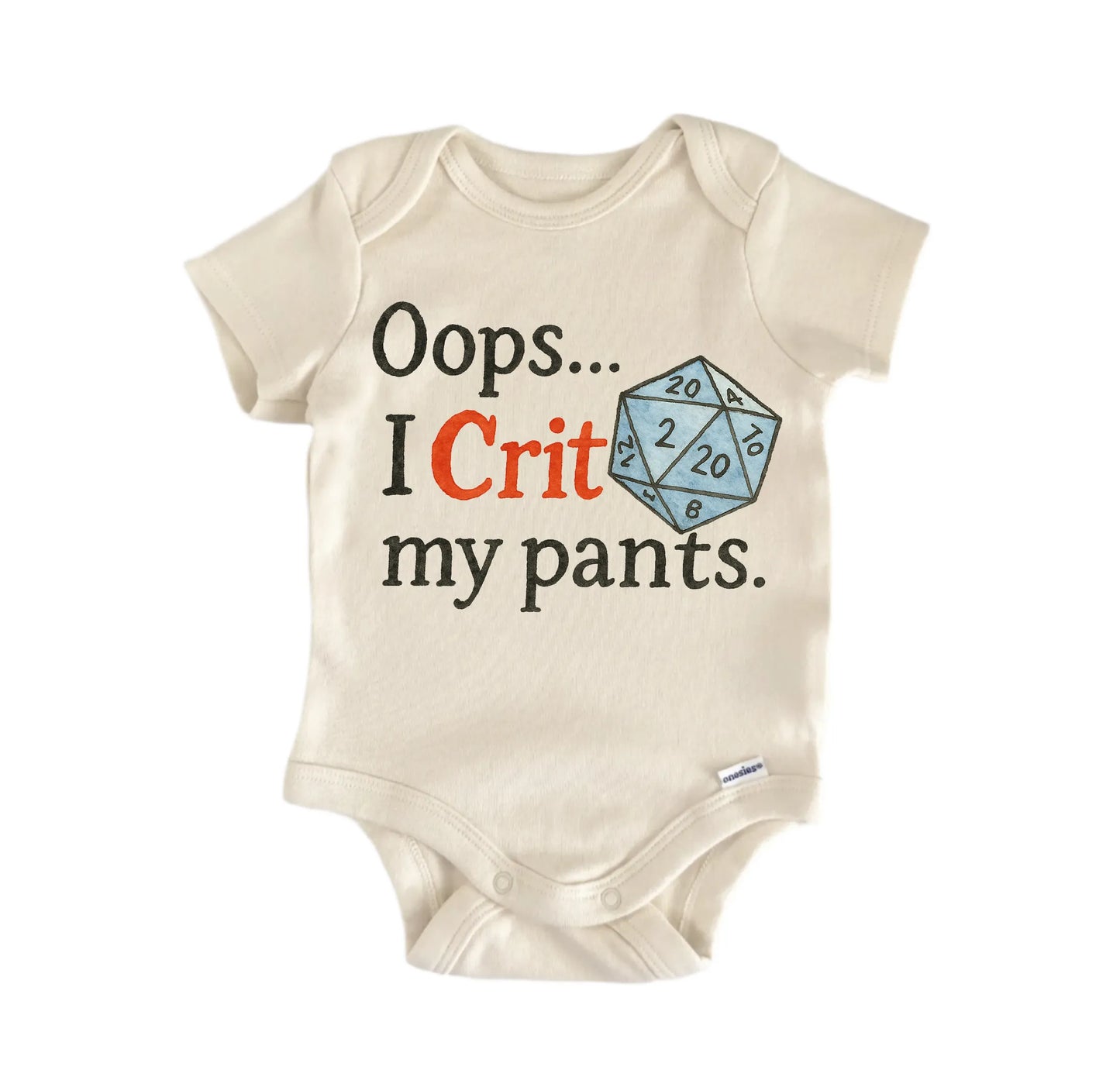 Crit My Pants Boardgame Roleplaying Newborn Baby Onesie® Onesie®